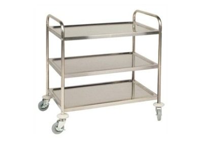 Chariot 3 niveaux Inox