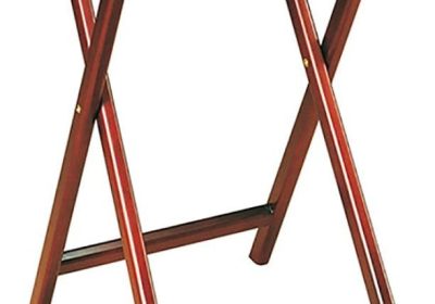 Porte plateaux en bois pliant